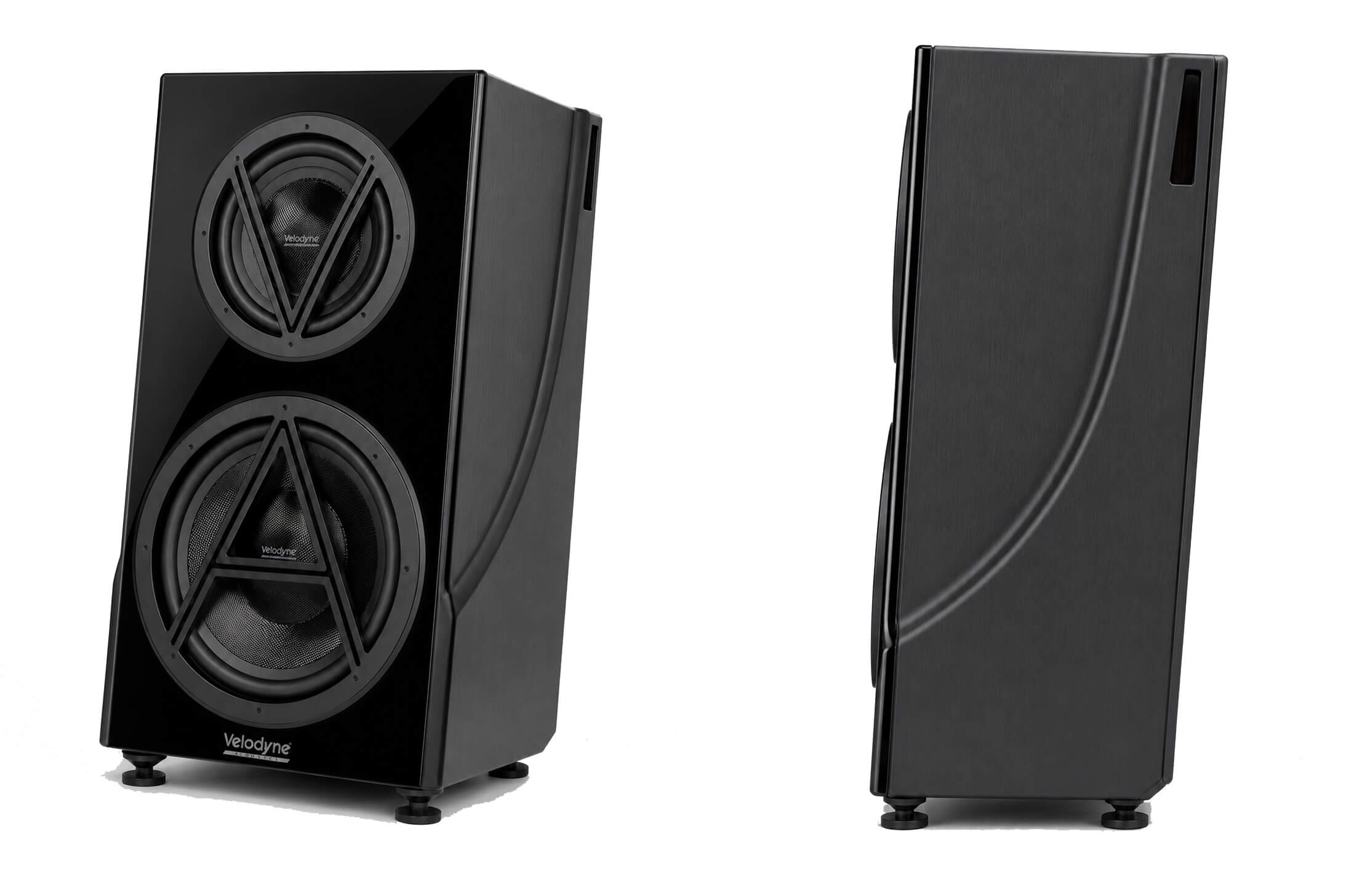 Front- und Seitenansicht des Subwoofers Velodyne Acoustics 1824